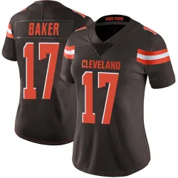 Cleveland Browns Women's Limited Brown Team Color Vapor Untouchable Jersey (17 Jerome Baker)