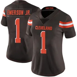 Cleveland Browns Women's Limited Brown Team Color Vapor Untouchable Jersey (1 Martin Emerson Jr.)