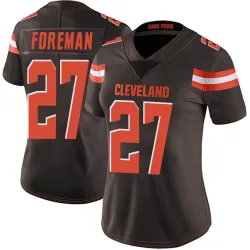 Cleveland Browns Women's Limited Brown Team Color Vapor Untouchable Jersey (27 D'Onta Foreman)