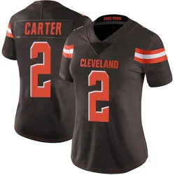 Cleveland Browns Women's Limited Brown Team Color Vapor Untouchable Jersey (2 DeAndre Carter)