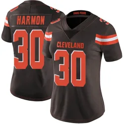 Cleveland Browns Women's Limited Brown Team Color Vapor Untouchable Jersey (30 Duron Harmon)