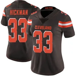 Cleveland Browns Women's Limited Brown Team Color Vapor Untouchable Jersey (33 Ronnie Hickman)