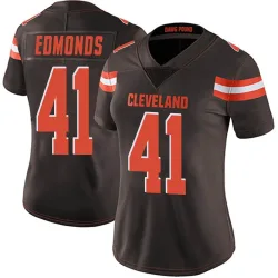 Cleveland Browns Women's Limited Brown Team Color Vapor Untouchable Jersey (41 Chris Edmonds)