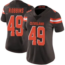 Cleveland Browns Women's Limited Brown Team Color Vapor Untouchable Jersey (49 Aidan Robbins)