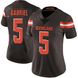 Cleveland Browns Women's Limited Brown Team Color Vapor Untouchable Jersey (5 Dillon Gabriel)