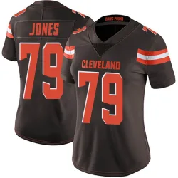 Cleveland Browns Women's Limited Brown Team Color Vapor Untouchable Jersey (79 Dawand Jones)