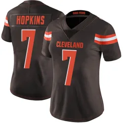 Cleveland Browns Women's Limited Brown Team Color Vapor Untouchable Jersey (7 Dustin Hopkins)