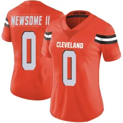 Cleveland Browns Women's Limited Orange Alternate Vapor Untouchable Jersey (0 Greg Newsome II)