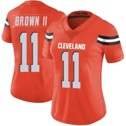 Cleveland Browns Women's Limited Orange Alternate Vapor Untouchable Jersey (11 Tony Brown II)