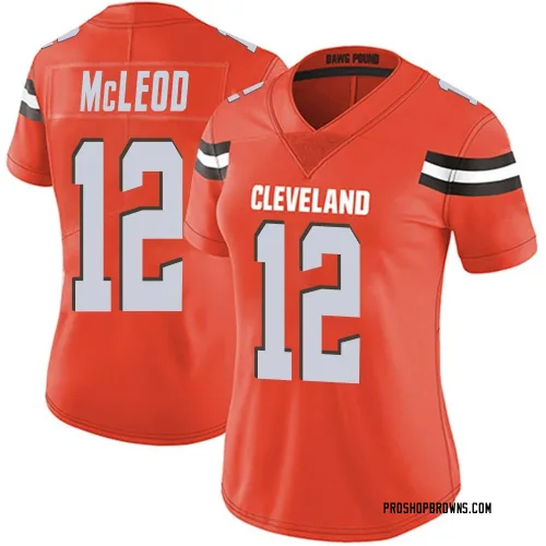Cleveland Browns Women's Limited Orange Alternate Vapor Untouchable Jersey (12 Rodney McLeod Jr.)