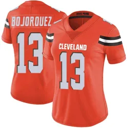 Cleveland Browns Women's Limited Orange Alternate Vapor Untouchable Jersey (13 Corey Bojorquez)