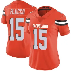 Cleveland Browns Women's Limited Orange Alternate Vapor Untouchable Jersey (15 Joe Flacco)