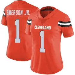 Cleveland Browns Women's Limited Orange Alternate Vapor Untouchable Jersey (1 Martin Emerson Jr.)