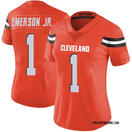 Cleveland Browns Women's Limited Orange Alternate Vapor Untouchable Jersey (1 Martin Emerson Jr.)
