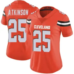Cleveland Browns Women's Limited Orange Alternate Vapor Untouchable Jersey (25 George Atkinson)