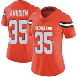 Cleveland Browns Women's Limited Orange Alternate Vapor Untouchable Jersey (35 Chigozie Anusiem)