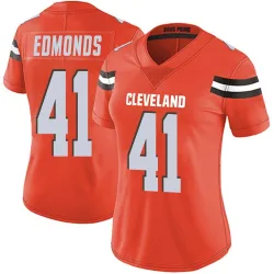 Cleveland Browns Women's Limited Orange Alternate Vapor Untouchable Jersey (41 Chris Edmonds)