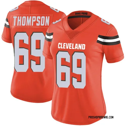 Cleveland Browns Women's Limited Orange Alternate Vapor Untouchable Jersey (69 Lorenzo Thompson)