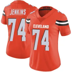 Cleveland Browns Women's Limited Orange Alternate Vapor Untouchable Jersey (74 Teven Jenkins)