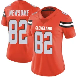 Cleveland Browns Women's Limited Orange Alternate Vapor Untouchable Jersey (82 Ozzie Newsome)