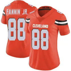 Cleveland Browns Women's Limited Orange Alternate Vapor Untouchable Jersey (88 Harold Fannin Jr.)