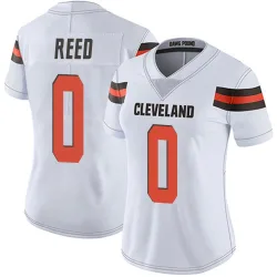 Cleveland Browns Women's Limited White Vapor Untouchable Jersey (0 Ja'seem Reed)