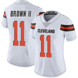 Cleveland Browns Women's Limited White Vapor Untouchable Jersey (11 Tony Brown II)