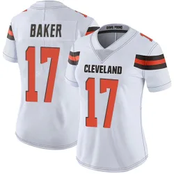Cleveland Browns Women's Limited White Vapor Untouchable Jersey (17 Jerome Baker)