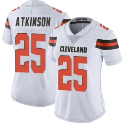 Cleveland Browns Women's Limited White Vapor Untouchable Jersey (25 George Atkinson)