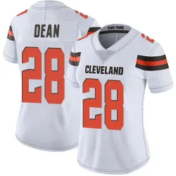 Cleveland Browns Women's Limited White Vapor Untouchable Jersey (28 Trey Dean III)