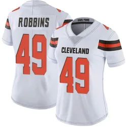 Cleveland Browns Women's Limited White Vapor Untouchable Jersey (49 Aidan Robbins)