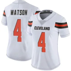 Cleveland Browns Women's Limited White Vapor Untouchable Jersey (4 Deshaun Watson)