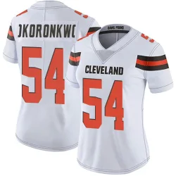 Cleveland Browns Women's Limited White Vapor Untouchable Jersey (54 Ogbo Okoronkwo)