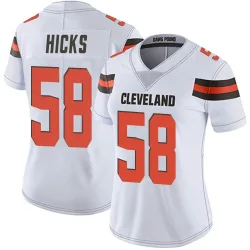 Cleveland Browns Women's Limited White Vapor Untouchable Jersey (58 Jordan Hicks)