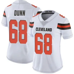 Cleveland Browns Women's Limited White Vapor Untouchable Jersey (68 Michael Dunn)