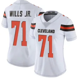 Cleveland Browns Women's Limited White Vapor Untouchable Jersey (71 Jedrick Wills Jr.)