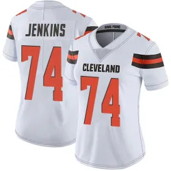 Cleveland Browns Women's Limited White Vapor Untouchable Jersey (74 Teven Jenkins)