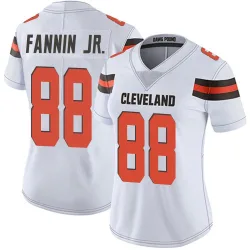 Cleveland Browns Women's Limited White Vapor Untouchable Jersey (88 Harold Fannin Jr.)