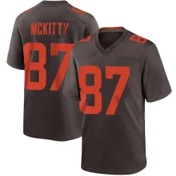 Cleveland Browns Youth Game Brown Alternate Jersey (87 Tre' McKitty)