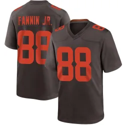 Cleveland Browns Youth Game Brown Alternate Jersey (88 Harold Fannin Jr.)