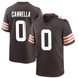 Cleveland Browns Youth Game Brown Team Color Jersey (0 Sal Cannella)