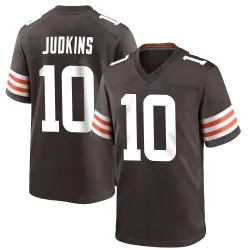 Cleveland Browns Youth Game Brown Team Color Jersey (10 Quinshon Judkins)