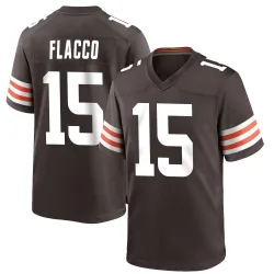 Cleveland Browns Youth Game Brown Team Color Jersey (15 Joe Flacco)