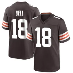 Cleveland Browns Youth Game Brown Team Color Jersey (18 David Bell)