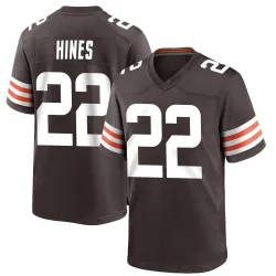 Cleveland Browns Youth Game Brown Team Color Jersey (22 Nyheim Hines)
