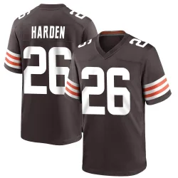 Cleveland Browns Youth Game Brown Team Color Jersey (26 Myles Harden)