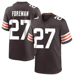 Cleveland Browns Youth Game Brown Team Color Jersey (27 D'Onta Foreman)