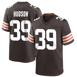 Cleveland Browns Youth Game Brown Team Color Jersey (39 Khaleke Hudson)