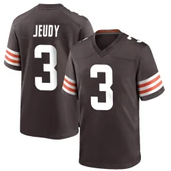 Cleveland Browns Youth Game Brown Team Color Jersey (3 Jerry Jeudy)