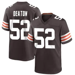 Cleveland Browns Youth Game Brown Team Color Jersey (52 Dawson Deaton)